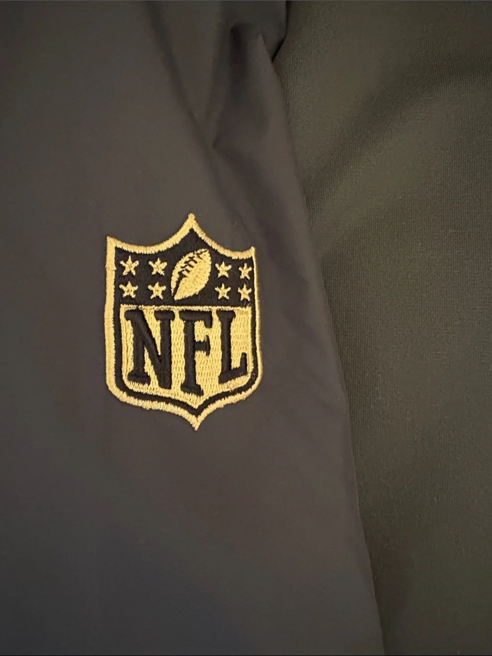 San Francisco 49ers Nike Dri-FIT Quarter Zip Pullover - Black & Gold Size L